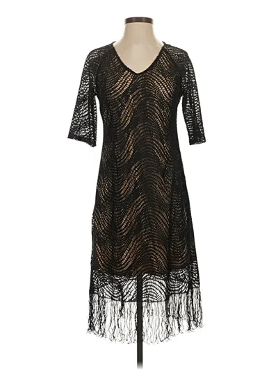 Pre-owned Emma & Michele Cocktail Dress In Black