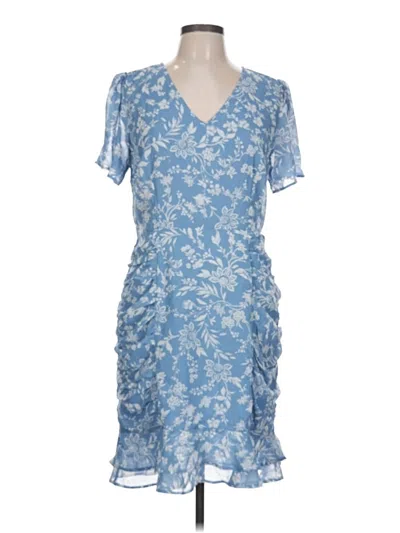 Pre-owned Emma & Michele Cocktail Dress In Blue