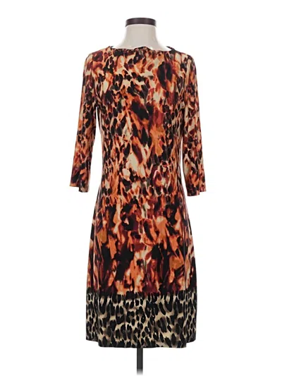 Pre-owned Emma & Michele Cocktail Dress In Brown
