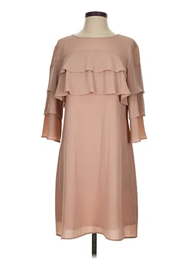Pre-owned Emma & Michele Cocktail Dress In Brown