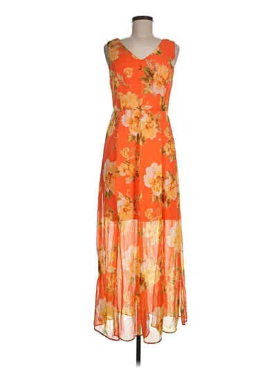 Pre-owned Emma & Michele Cocktail Dress In Orange