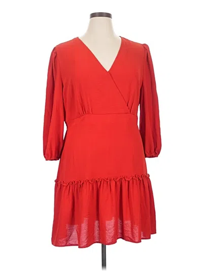 Pre-owned Emma & Michele Cocktail Dress In Red