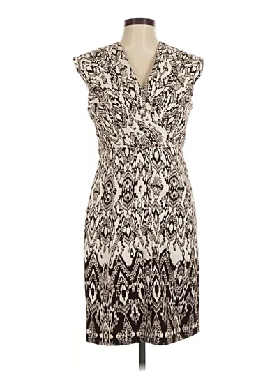 Pre-owned Emma & Michele Cocktail Dress In Silver