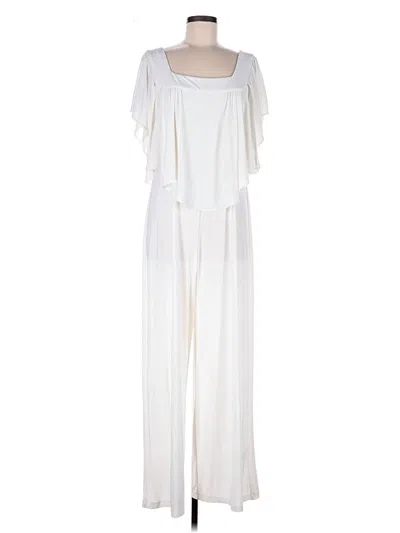 Pre-owned Emma & Michele Jumpsuit In Ivory