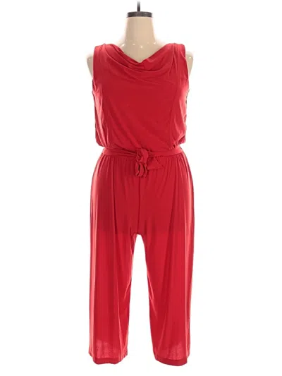 Pre-owned Emma & Michele Jumpsuit In Red