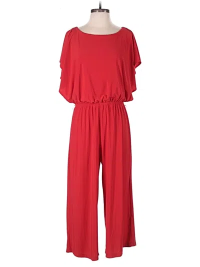 Pre-owned Emma & Michele Jumpsuit In Red
