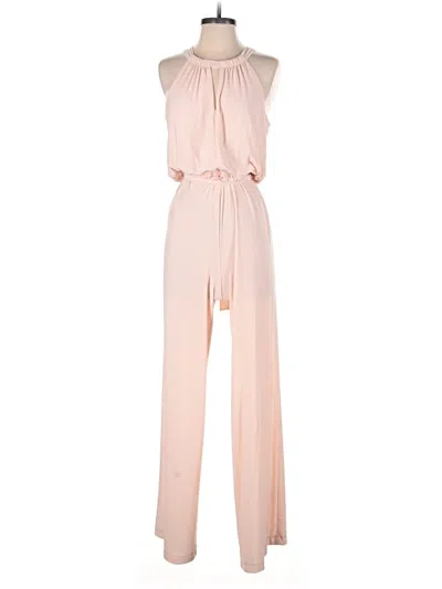 Pre-owned Emma & Michele Jumpsuit In White