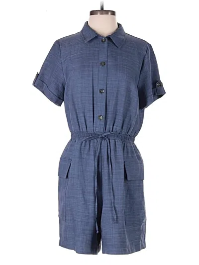 Pre-owned Emma & Michele Romper In Blue