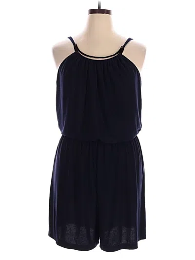 Pre-owned Emma & Michele Romper In Blue