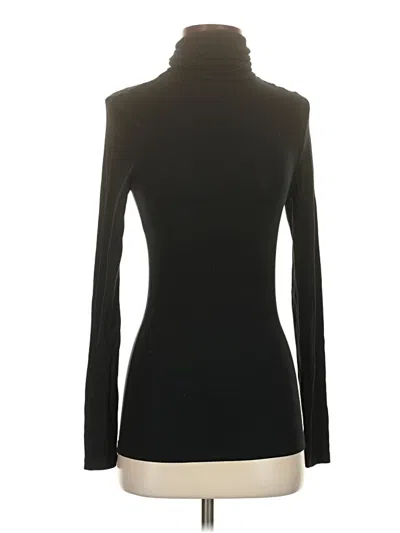 Pre-owned Emma & Sam Long Sleeve Turtleneck In Black