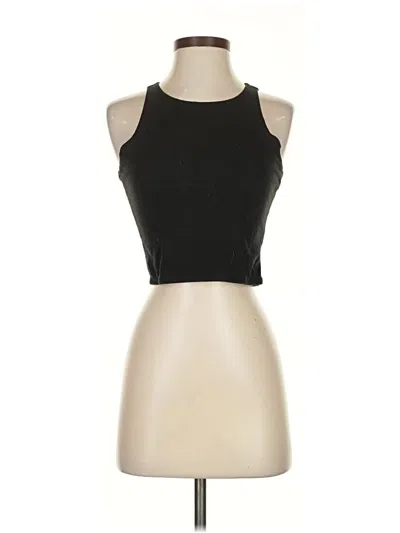 Pre-owned Emma & Sam Tank Top Black Halter Neckline Tops