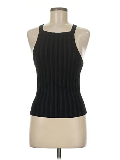 Pre-owned Emma & Sam Tank Top Black Halter Neckline Tops