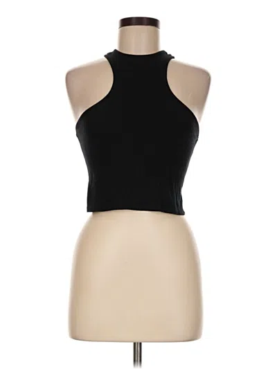 Pre-owned Emma & Sam Tank Top Black Halter Neckline Tops