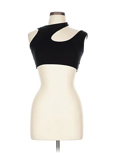 Pre-owned Emma & Sam Tank Top Black One Shoulder Neckline Tops