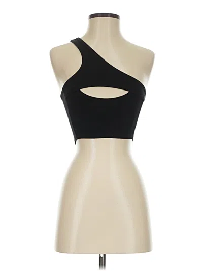 Pre-owned Emma & Sam Tank Top Black One Shoulder Neckline Tops
