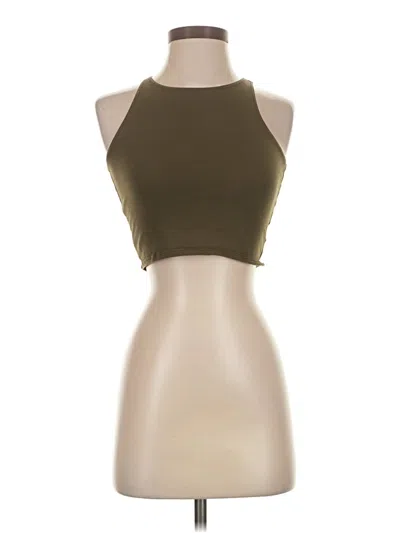 Pre-owned Emma & Sam Tank Top Brown Halter Neckline Tops