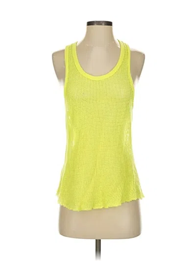 Pre-owned Emma & Sam Tank Top Yellow Halter Neckline Tops