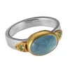 Emma Chapman Jewels Women's Blue / Green Bathsheba Aquamarine Ring