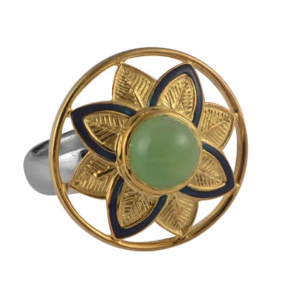 Emma Chapman Jewels Women's Green Bali Chrysoprase Statement Ring