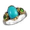 Emma Chapman Jewels Women's Green / Blue / Gold Ocean Turquoise Tourmaline Statement Ring