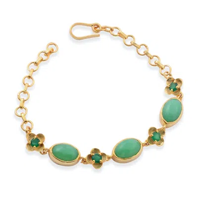 Emma Chapman Jewels Women's Green Tatum Chrysoprase Bracelet
