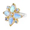 Emma Chapman Jewels Women's Grey / White Moonstone Cocktail Ring In Multi