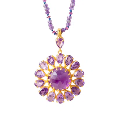 Emma Chapman Jewels Women's Pink / Purple Boston Amethyst Pendant