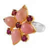Emma Chapman Jewels Women's Pink / Red Pink Opal Ruby Ring In Multi