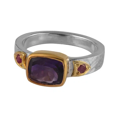 Emma Chapman Jewels Women's Red / Pink / Purple Bathsheba Amethyst Ruby Ring