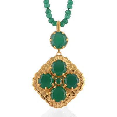 Emma Chapman Jewels Women's Venise Green Onyx Pendant