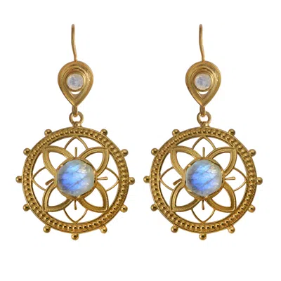 Emma Chapman Jewels Women's White Bali Moonstone Dangle Earrings