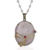Emma Chapman Jewels Women's White Luz Crystal Ruby Statement Pendant In White