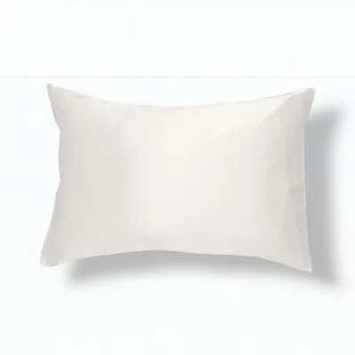 Emma Coleman Skincare Neutrals Ivory Silk Oxford Pillowcase In White