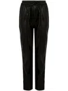 Emma E Gaia Faux-leather Pants In 黑色
