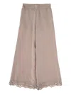 Emma E Gaia Lace-detailed Trousers