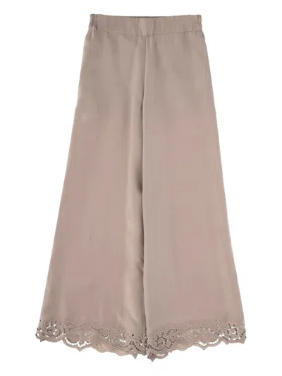 Emma E Gaia Lace-detailed Trousers