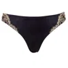 Emma Harris Women's Black Cleo Silk Brief In Black