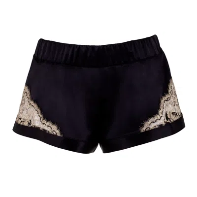 Emma Harris Women's Black Cleo Silk Short In Blue