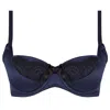 Emma Harris Women's Blue Signature Navy Balcony Bra In Multi
