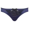 Emma Harris Women's Blue Signature Navy Lace Front Brief In Blue
