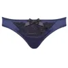 Emma Harris Women's Blue Signature Navy Lace Front Brief In Multi
