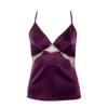 Emma Harris Women's Cleo Garnet Silk Camisole In Purple
