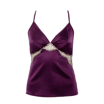 Emma Harris Women's Cleo Garnet Silk Camisole In Purple