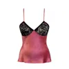 Emma Harris Women's Pink / Black Annabelle Beautiful Pink Camisole With Luxury Lace Cups In Red