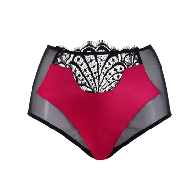 Emma Harris Women's Renée Raspberry High Waisted Brief In Multi