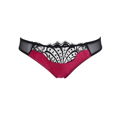 Emma Harris Women's Renée Raspberry Thong In Black
