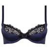 Emma Harris Women's Signature Navy Half Padded Plunge Bra In Blue