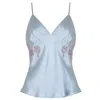 Emma Harris Women's Veronique Luxury Camisole In Blue Haze Silk In Blue