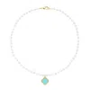 Emma Holland Jewellery Women's Blue / White Pearl & Enamel Flower Pendant