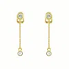 Emma Holland Jewellery Women's Crystal Gold Chain Clip On Earrings In Gold
